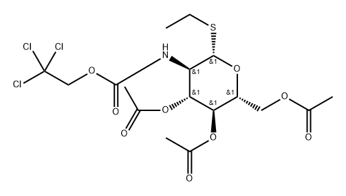 ethyl 3,4,6-tri-O-acetyl-2-deoxy-1-thio-2-(2,2,2-trichloroethoxycarbonylamino)-β-D-glucopyranoside