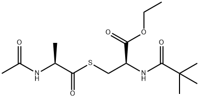 pivaloyl-S-(N'-acetylalanyl)-cysteine ethyl ester