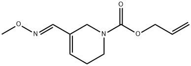 1(2H)-Pyridinecarboxylic acid, 3,6-dihydro-5-((methoxyimino)methyl)-,  2-propenyl ester, (E)-