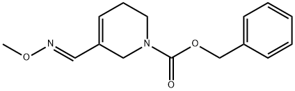 1(2H)-Pyridinecarboxylic acid, 3,6-dihydro-5-((methoxyimino)methyl)-,  phenylmethyl ester, (E)-