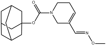 1(2H)-Pyridinecarboxylic acid, 3,6-dihydro-5-((methoxyimino)methyl)-,  tricyclo(3.3.1.1(sup 3,7))dec-1-yl ester, (E)-