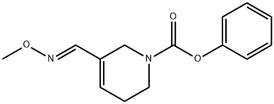 1(2H)-Pyridinecarboxylic acid, 3,6-dihydro-5-((methoxyimino)methyl)-,  phenyl ester, (E)-