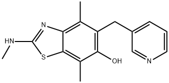 6-Benzothiazolol,  4,7-dimethyl-2-(methylamino)-5-(3-pyridinylmethyl)-