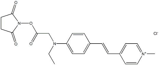N-ethyl-N-(4-(2-(4-(1-methylpyridino))ethenyl)phenyl)glycine N-hydroxysuccinimide ester