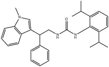 3-(2,6-dipropan-2-ylphenyl)-1-[2-(1-methylindol-3-yl)-2-phenyl-ethyl]u rea