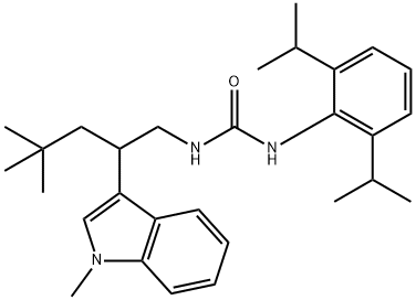 1-[4,4-dimethyl-2-(1-methylindol-3-yl)pentyl]-3-(2,6-dipropan-2-ylphen yl)urea