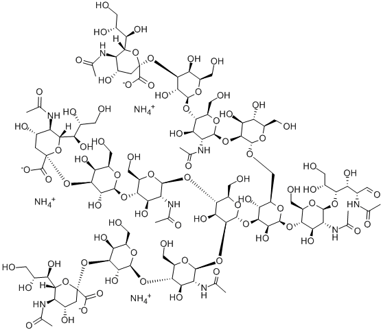 O-(N-乙酰基-ALPHA-神经胺酰基)-[2-3(OR 2-6)]-O-BETA-D-吡喃半乳糖基-(1-4)-O-2-(乙酰氨基)-2-脱氧-BETA-D-吡喃葡萄糖基-(1-2)-O-ALPHA-D-甘露糖基-(1-6)-O-[O-(N-乙酰基-ALPHA-神经胺酰基)-[2-3(OR 2-6)]-O-BETA-D-吡喃半乳糖基-(1-4)-O-2-(乙酰氨基)-2-脱氧-BETA-D-吡喃葡萄糖基-(1-2)-O-[O-(N-乙酰基-ALPHA-神经胺酰基)-[2-3(OR 2-6)]-O-BETA-D-吡喃半乳糖基-(1-4)-2-(乙酰氨基)-2-脱氧-BETA-D-吡喃葡萄糖基
