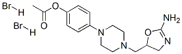 [4-[4-[(2-amino-4,5-dihydro-1,3-oxazol-5-yl)methyl]piperazin-1-yl]phen yl] acetate dihydrobromide