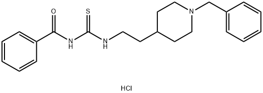 N-[2-(1-benzyl-4-piperidyl)ethylthiocarbamoyl]benzamide hydrochloride