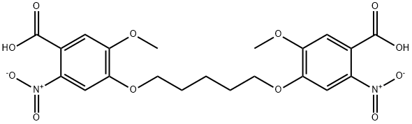 4-[5-(4-CARBOXY-2-METHOXY-5-NITROPHENOXY)PENTOXY]-5-METHOXY-2-NITROBENZOIC ACID