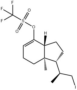 2,3,3a,6,7,7a-Hexahydro-2S,7a-diMethyl-4-hydroxy-indene-1R-(1'-iodo)ethane 4-O-TrifluoroMethylsulfonate