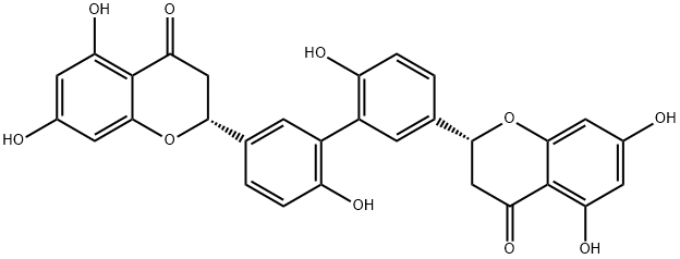 4H-1-Benzopyran-4-one,2,2'-(6,6'-dihydroxy[1,1'-biphenyl]-3,3'-diyl)bis[2,3-dihydro-5,7-dihydroxy-,(2R,2'R)- (9CI)