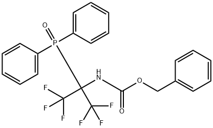 benzyl N-(2-diphenylphosphoryl-1,1,1,3,3,3-hexafluoro-propan-2-yl)carb amate