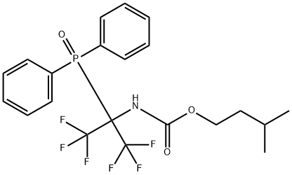 3-methylbutyl N-(2-diphenylphosphoryl-1,1,1,3,3,3-hexafluoro-propan-2- yl)carbamate