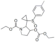 ethyl 3-(ethoxycarbonyloxy)-2-(1-(4-tolylsulfinyl)cyclopropyl)-1-pyrrolidinecarboxylate