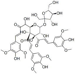 (3,4-disinapoyl)fructofuranosyl-(6-sinapoyl)glucopyranoside