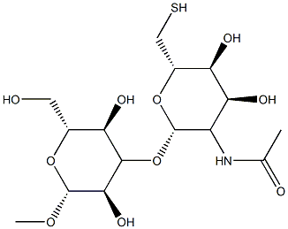 beta-D-Galactopyranoside, methyl 3-O-(2-(acetylamino)-2-deoxy-6-thio-b eta-D-glucopyranosyl)-