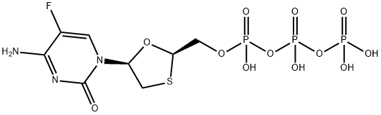[[[(2R,5S)-5-(4-amino-5-fluoro-2,6-dioxo-3H-pyrimidin-1-yl)-1,3-oxathi olan-2-yl]methyl-hydroxy-phosphoryl]oxy-hydroxy-phosphoryl]oxyphosphon ic acid