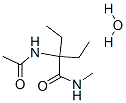 Butanamide,  2-(acetylamino)-2-ethyl-N-methyl-,  monohydrate  (9CI)