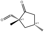 Cyclopentanecarboxaldehyde, 1,4-dimethyl-2-oxo-, (1R,4R)-rel- (9CI)