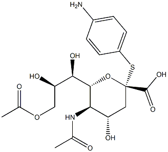 N-acetyl-9-O-acetylneuraminic acid 4-aminophenylthioketoside
