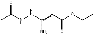 2-Propenoic  acid,  3-(2-acetylhydrazinyl)-3-amino-,  ethyl  ester