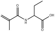 Butanoic  acid,  2-[(2-methyl-1-oxo-2-propenyl)amino]-  (9CI)
