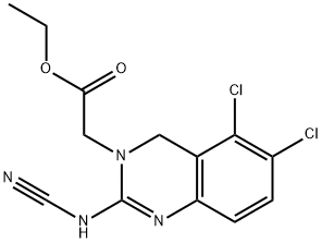 (2-氰基亚氨基-5,6-二氯-1,2,3,4-四氢喹唑啉-3-基)乙酸乙酯