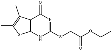 ethyl 2-((5,6-dimethyl-4-oxo-3,4-dihydrothieno[2,3-d]pyrimidin-2-yl)thio)acetate