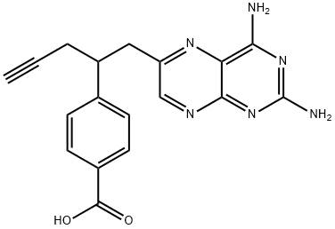 4-[1-[(2,4-二氨基-6-蝶啶基)甲基]-3-丁炔基]苯甲酸