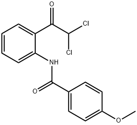 Benzamide,  N-[2-(dichloroacetyl)phenyl]-4-methoxy-  (9CI)