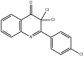 4(3H)-Quinolinone,  3,3-dichloro-2-(4-chlorophenyl)-