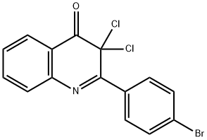 4(3H)-Quinolinone,  2-(4-bromophenyl)-3,3-dichloro-