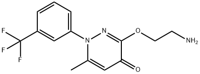 3-(2-aminoethoxy)-6-methyl-1-[3-(trifluoromethyl)phenyl]pyridazin-4-on e