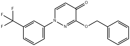 3-phenylmethoxy-1-[3-(trifluoromethyl)phenyl]pyridazin-4-one