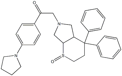 2-(2-oxo-5,5-diphenyl-2$l^{4}-thia-8-azabicyclo[4.3.0]non-8-yl)-1-(4-p yrrolidin-1-ylphenyl)ethanone