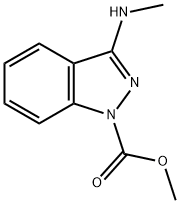 1H-Indazole-1-carboxylicacid,3-(methylamino)-,methylester(9CI)