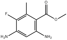 Benzoic acid, 4,6-diamino-3-fluoro-2-methyl-, methyl ester (9CI)