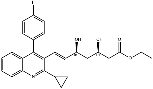 (3R,5S,6E)-REL-7-[2-环丙基-4-(4-氟苯)-3-喹啉基]-3,5-二羟基-6-庚烯酸乙酯