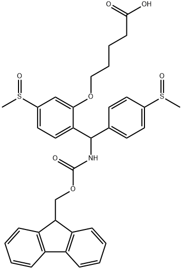 4,4′-双(甲基亚磺酰基)-2-(4-羧基丁氧基)-N-芴甲氧羰基-二苯甲胺