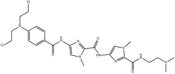4-[[4-[[4-[bis(2-chloroethyl)amino]benzoyl]amino]-1-methyl-imidazole-2 -carbonyl]amino]-N-(2-dimethylaminoethyl)-1-methyl-imidazole-2-carboxa mide