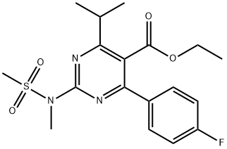 4-(4-氟苯基)-6-异丙基-2-(N-甲基-N-甲磺酰胺基)-5-甲酸乙酯-1-嘧啶