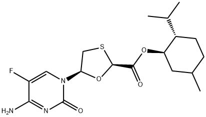 5-(4-氨基-5-氟-2-氧代-1(2H)-嘧啶)-1,3-氧硫杂环戊烷-2-甲酸 5-甲基-2-异丙基环己醇酯