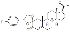 (1'-(4-fluorophenyl)(ethylenedioxy))pregn-4-ene-3,20-dione