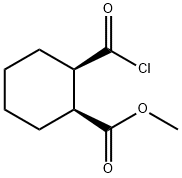 Cyclohexanecarboxylic acid, 2-(chlorocarbonyl)-, methyl ester, (1S-cis)- (9CI)
