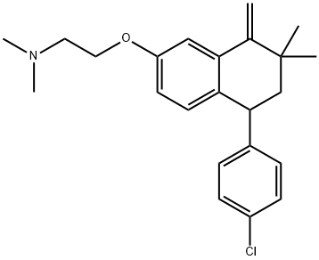 2-[5-(4-chlorophenyl)-7,7-dimethyl-8-methylidene-tetralin-2-yl]oxy-N,N -dimethyl-ethanamine