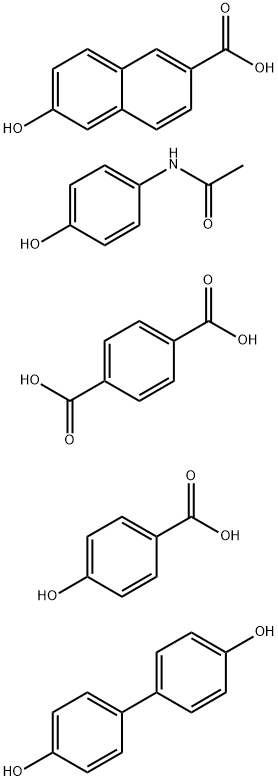 1,4-Benzenedicarboxylic acid polymer with [1,1'-biphenyl]-4,4'-diol, 4-hydroxy benzoic acid, 6-hydroxy-2-naphthalenecarboxylic acid and N-(4-hydroxyphen yl)acetamide
