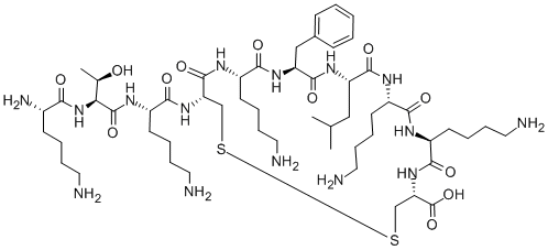 LYS-THR-LYS-CYS-LYS-PHE-LEU-LYS-LYS-CYS (DISULFIDE BRIDGE:CYS4-CYS10 )