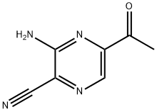 Pyrazinecarbonitrile, 5-acetyl-3-amino- (9CI)