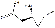Cyclopropaneacetic acid, 1-amino-2-methyl-, trans-(+)- (9CI)